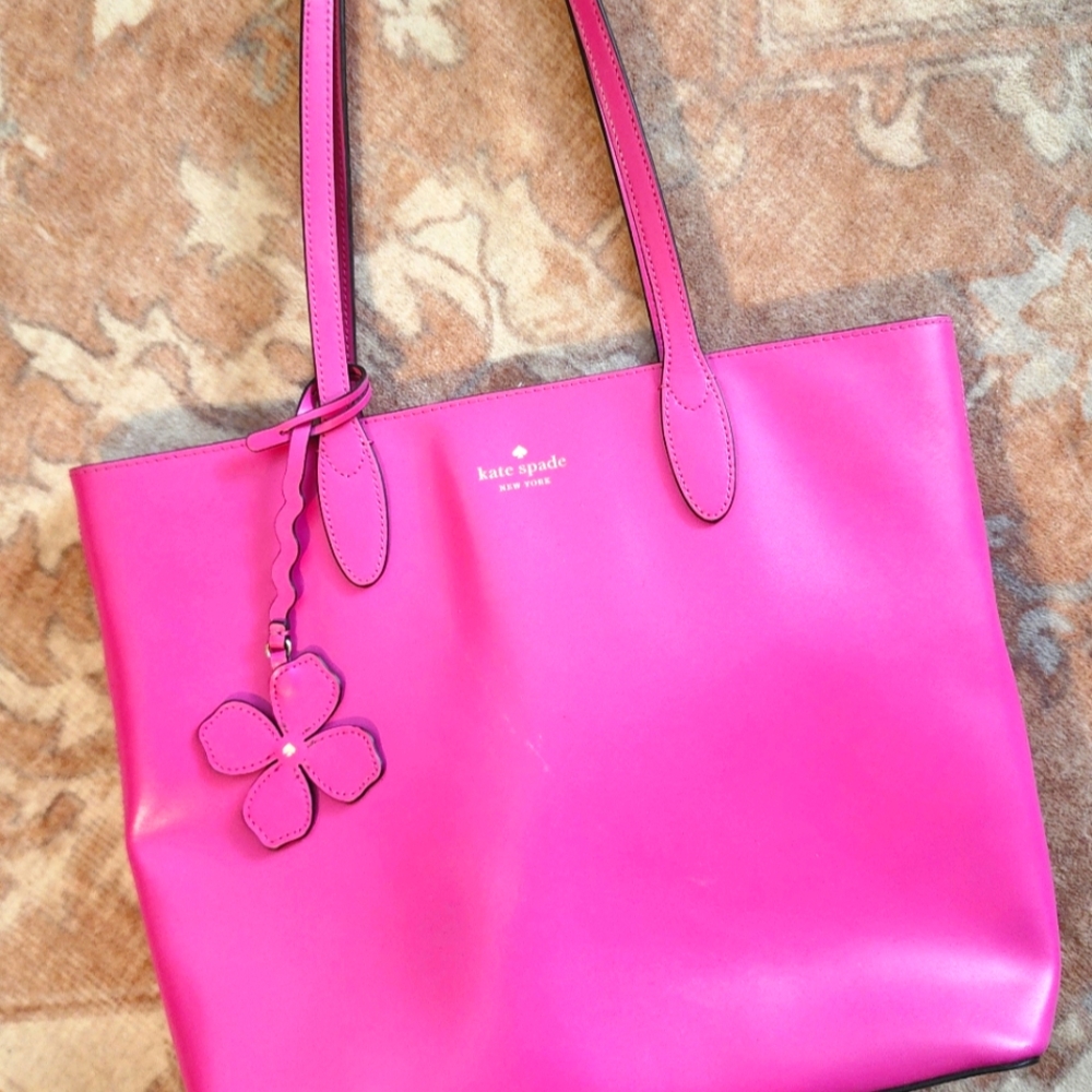 Kate Spade Pink Leather Tote with Classic Design